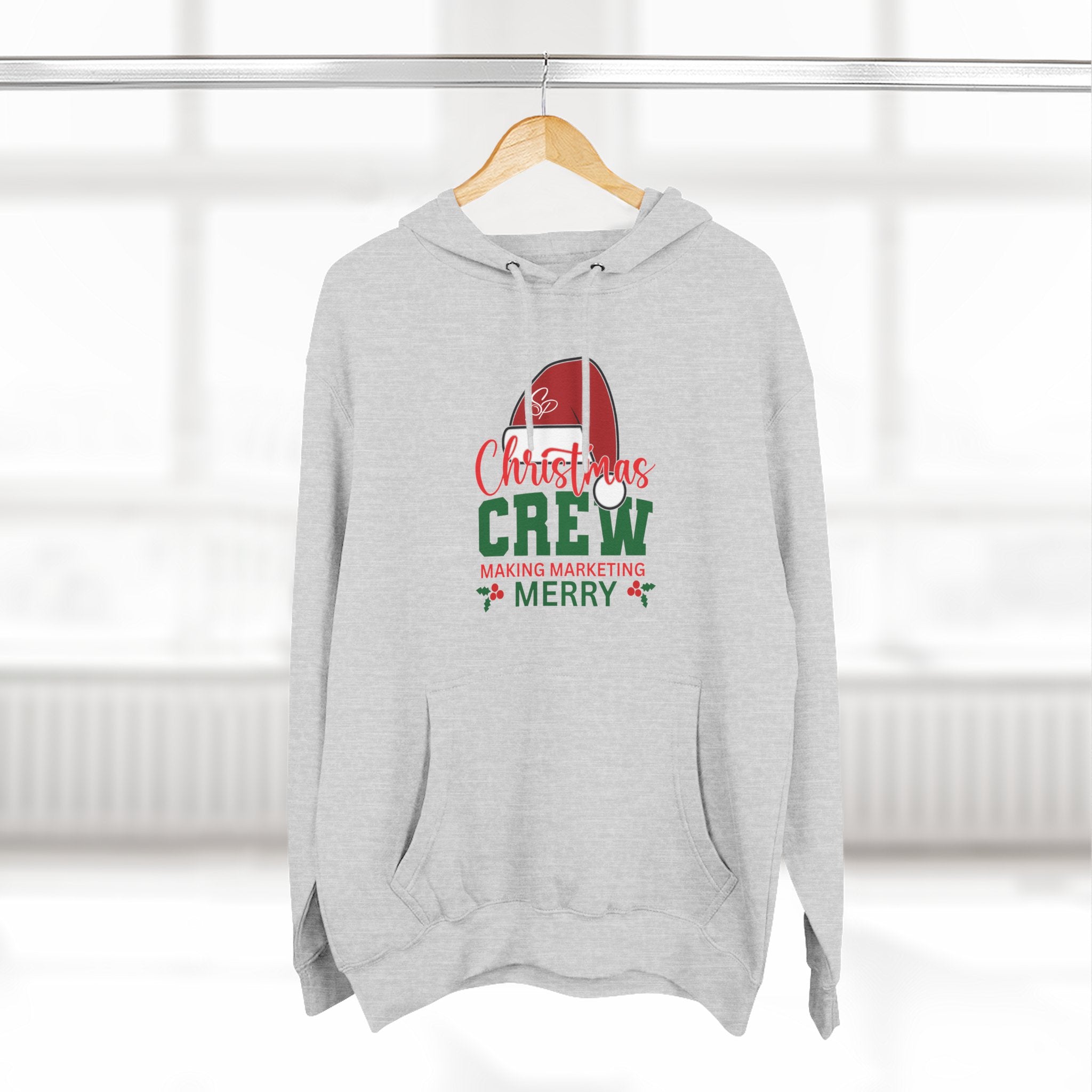 Unisex Christmas Crew Hoodie -  Search Perfect Making Marketing Merry Holiday Sweatshirt