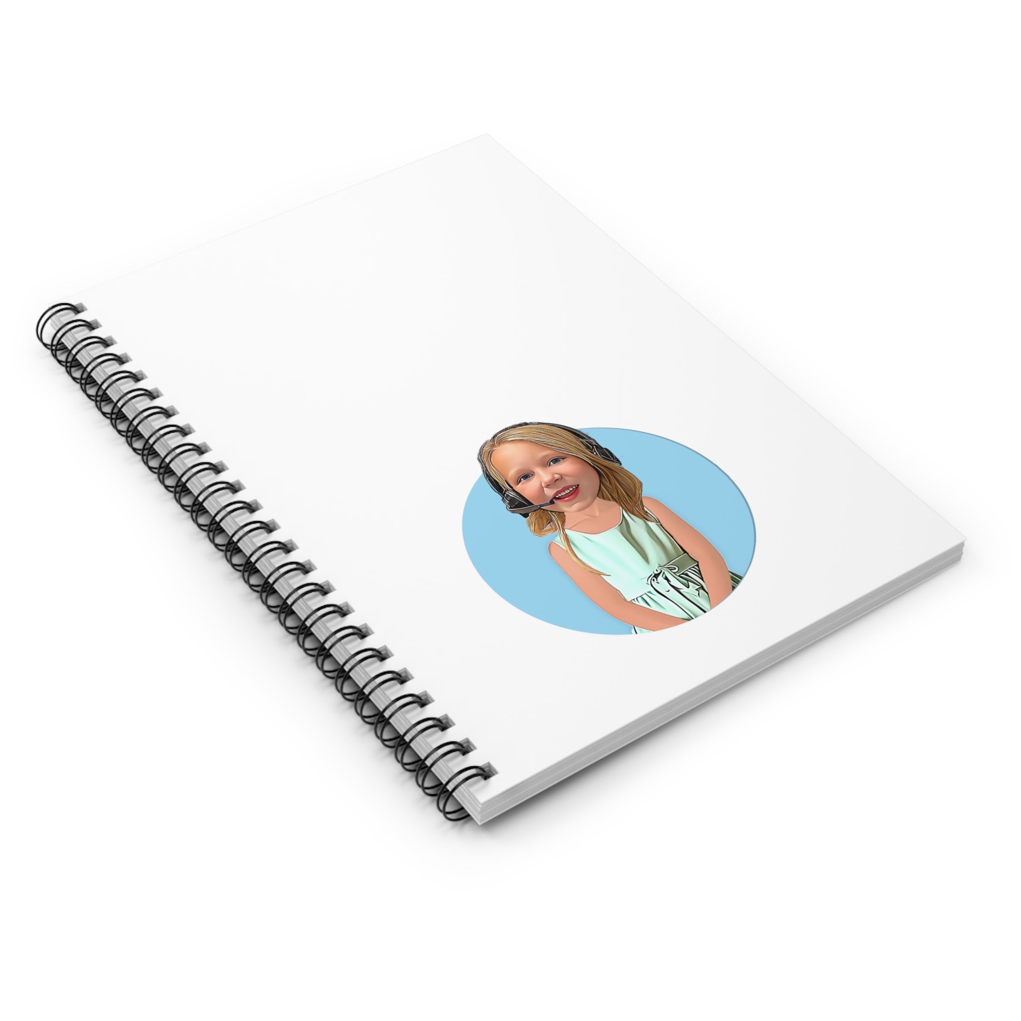 Kevin Purdy Agency  Caricature Spiral Notebook - Addison