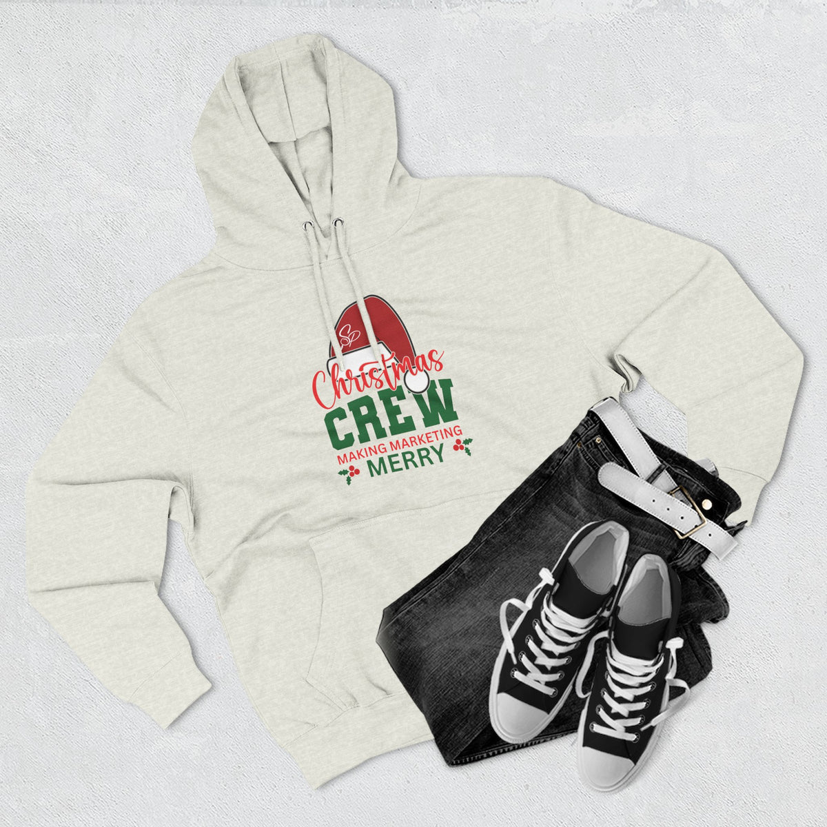 Unisex Christmas Crew Hoodie -  Search Perfect Making Marketing Merry Holiday Sweatshirt