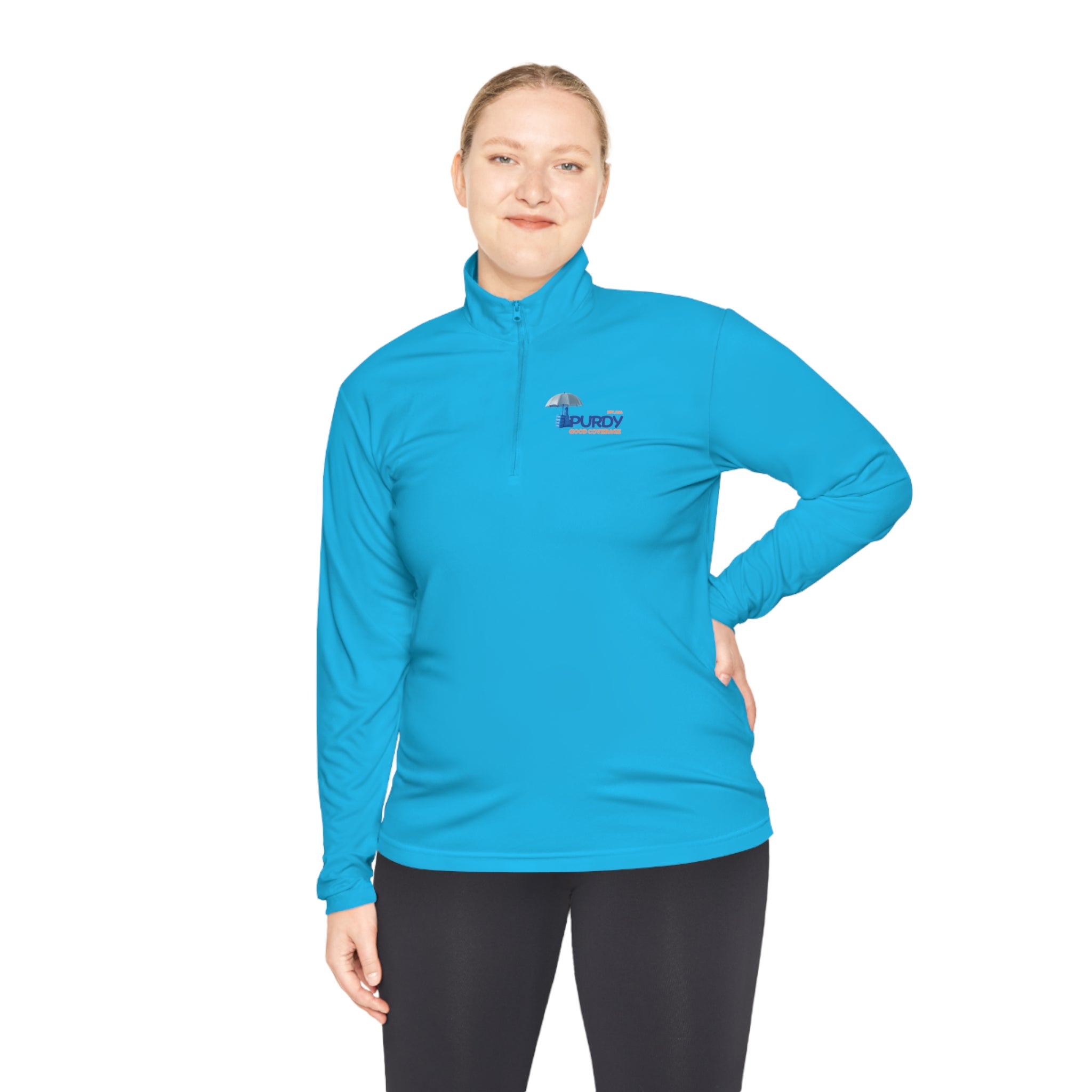 Unisex Quarter-Zip Pullover - Kevin Purdy Logo