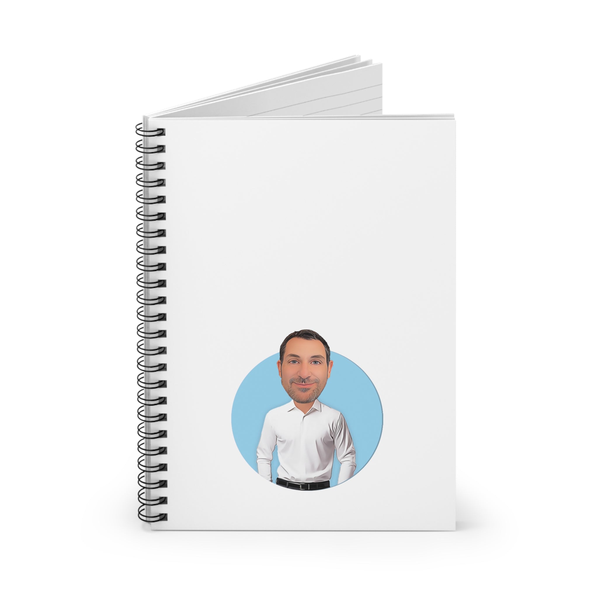 Kevin Purdy Agency  Caricature Spiral Notebook - Patrick