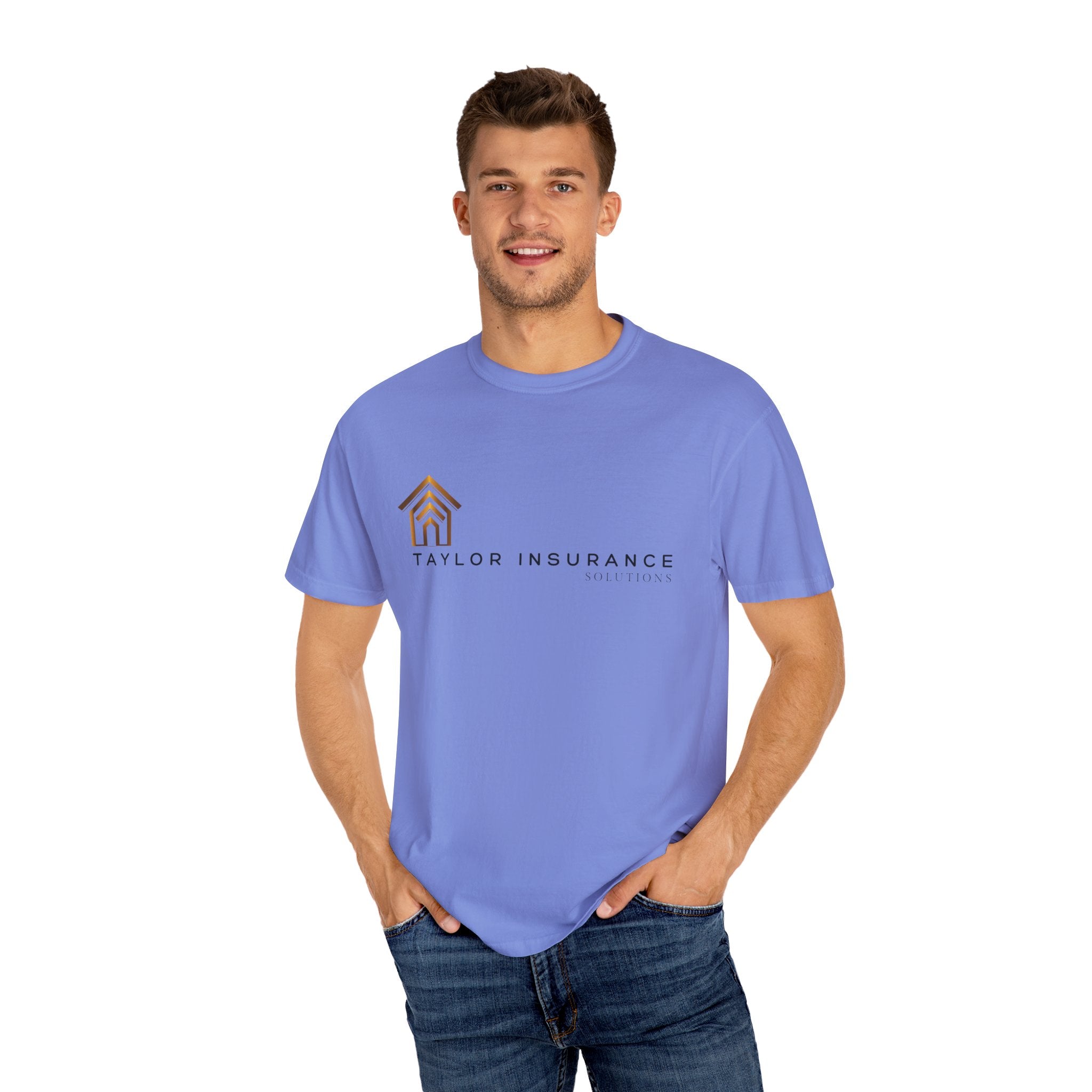 Unisex Garment-Dyed T-shirt Black Logo - Monette Taylor