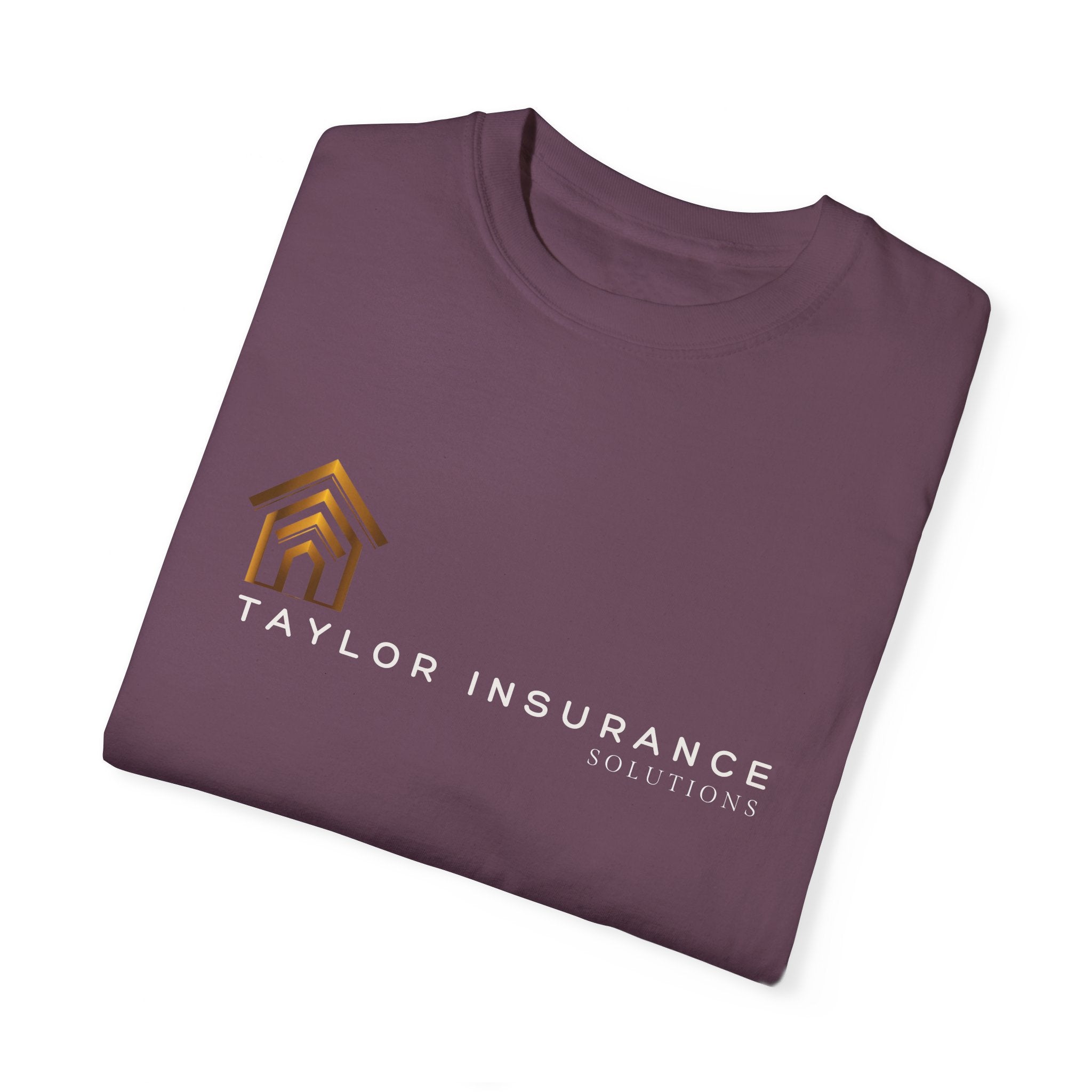 Unisex Garment-Dyed T-shirt White Logo - Monette Taylor