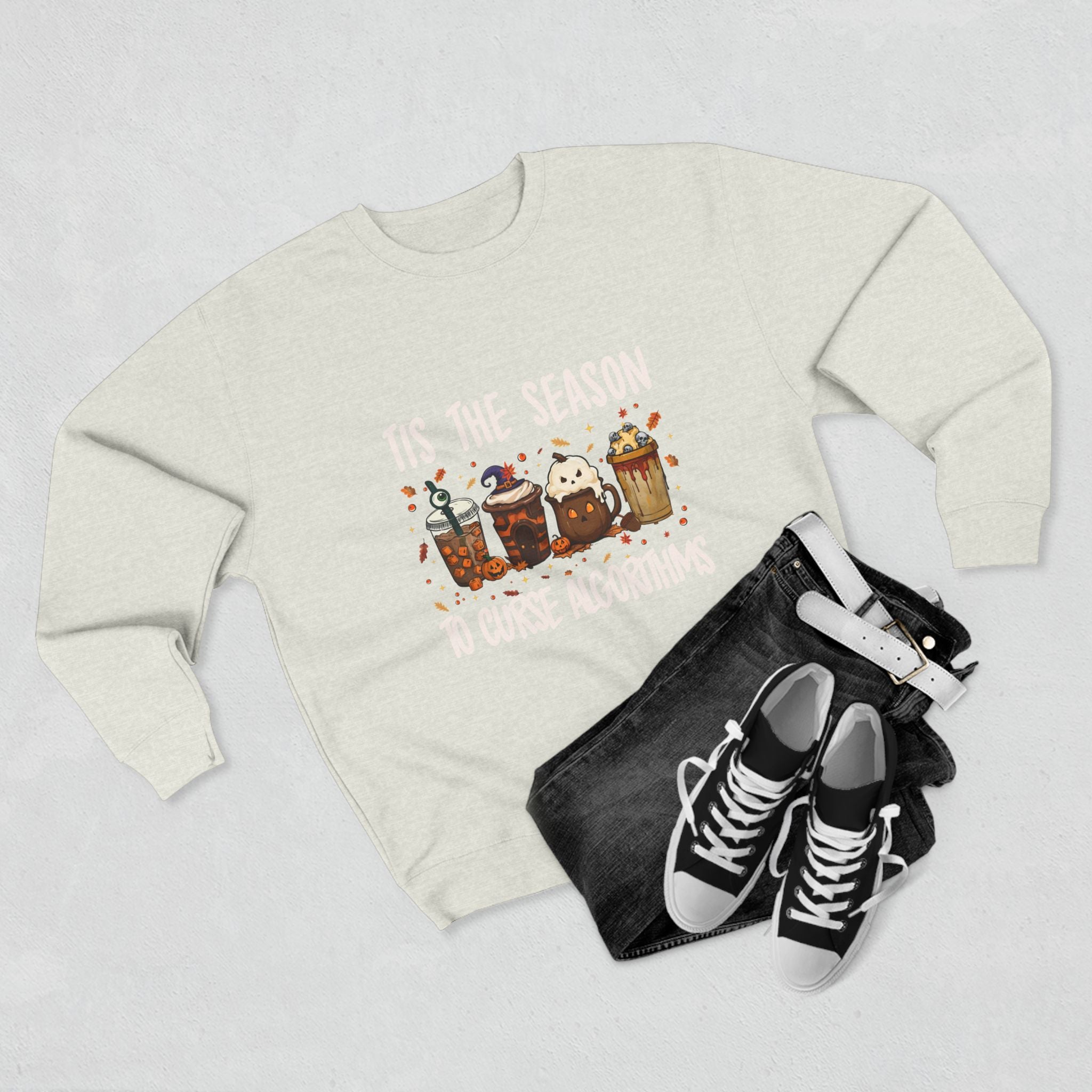 Tis the Season Marketing Unisex Crewneck Sweatshirt, Casual Gift, Halloween Apparel, Office Humor Clothing, Relaxed Fit Sweatshirt