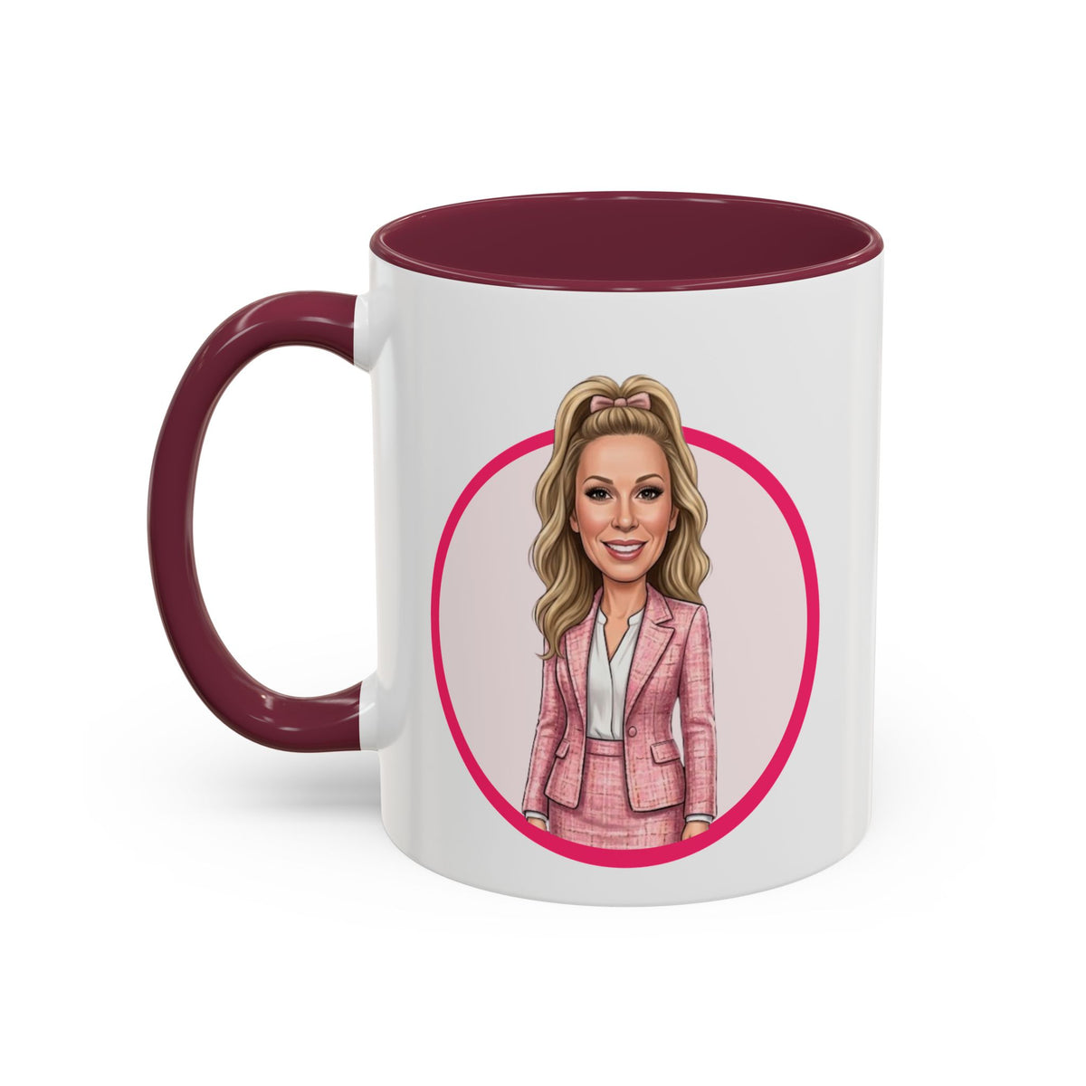 He Knows When You’re Not Ranking Funny Santa Mug with Caricature