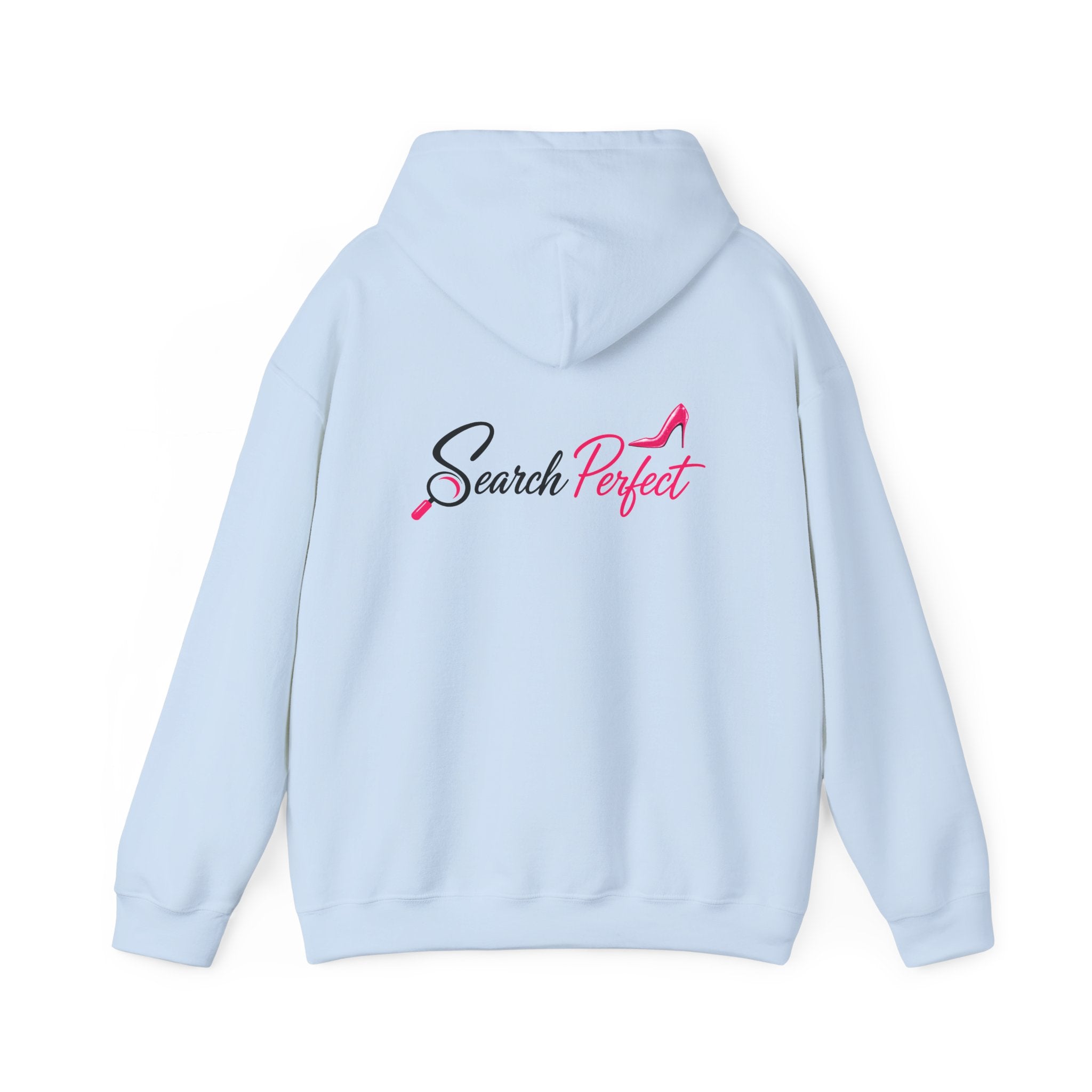 Santa Graphic Hoodie — "He Knows When You’re Not Ranking" SEO Funny Holiday Hoodie (Search Perfect Back)