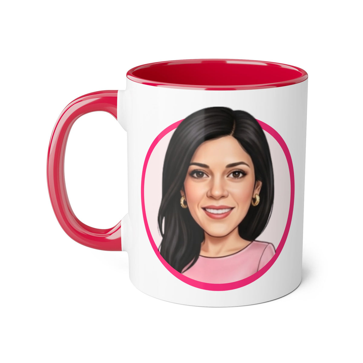 Rosa  Caricature Portrait Accent Mug — Search Perfect Caricature Christmas
