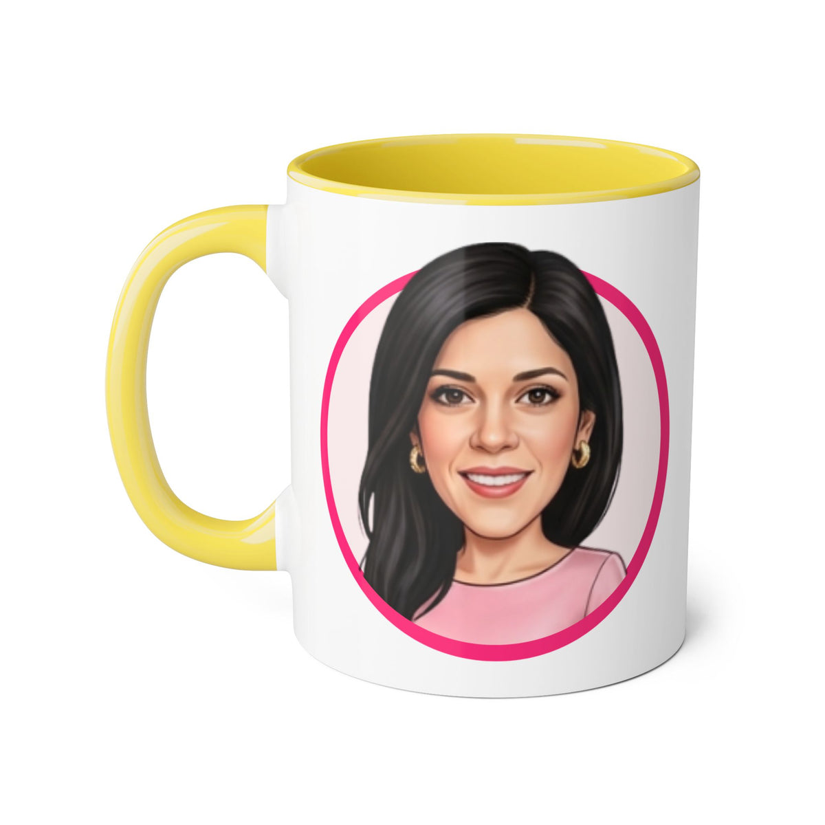 Rosa  Caricature Portrait Accent Mug — Search Perfect Caricature Christmas