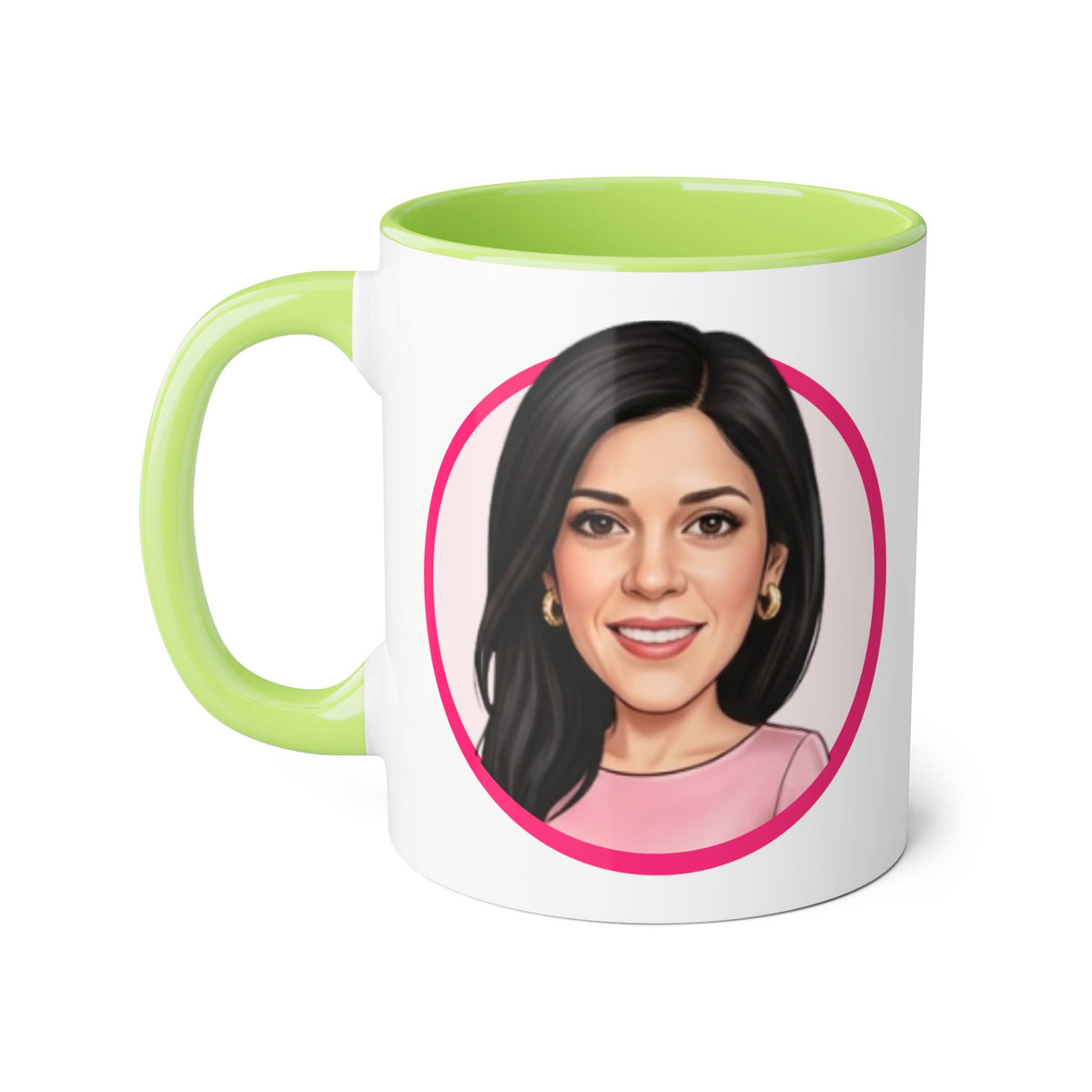 Rosa  Caricature Portrait Accent Mug — Search Perfect Caricature Christmas