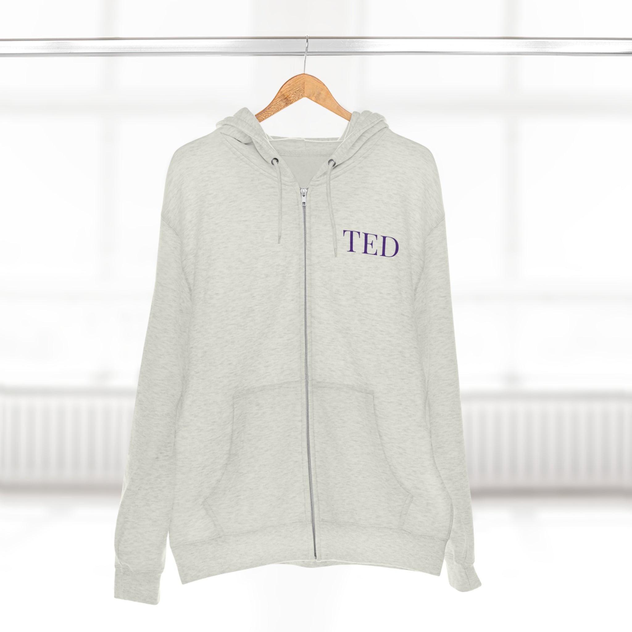 Ted Byrt Logo Unisex Zip Hoodie- TED