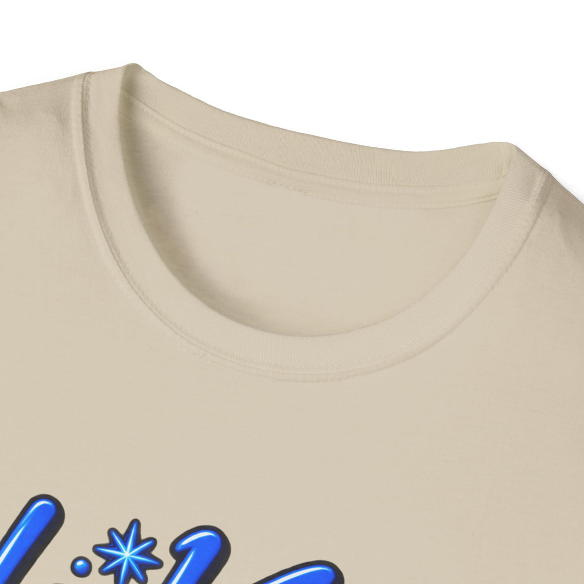 He Knows When You Are Not Covered Santa Christmas T-Shirt - Blue Black