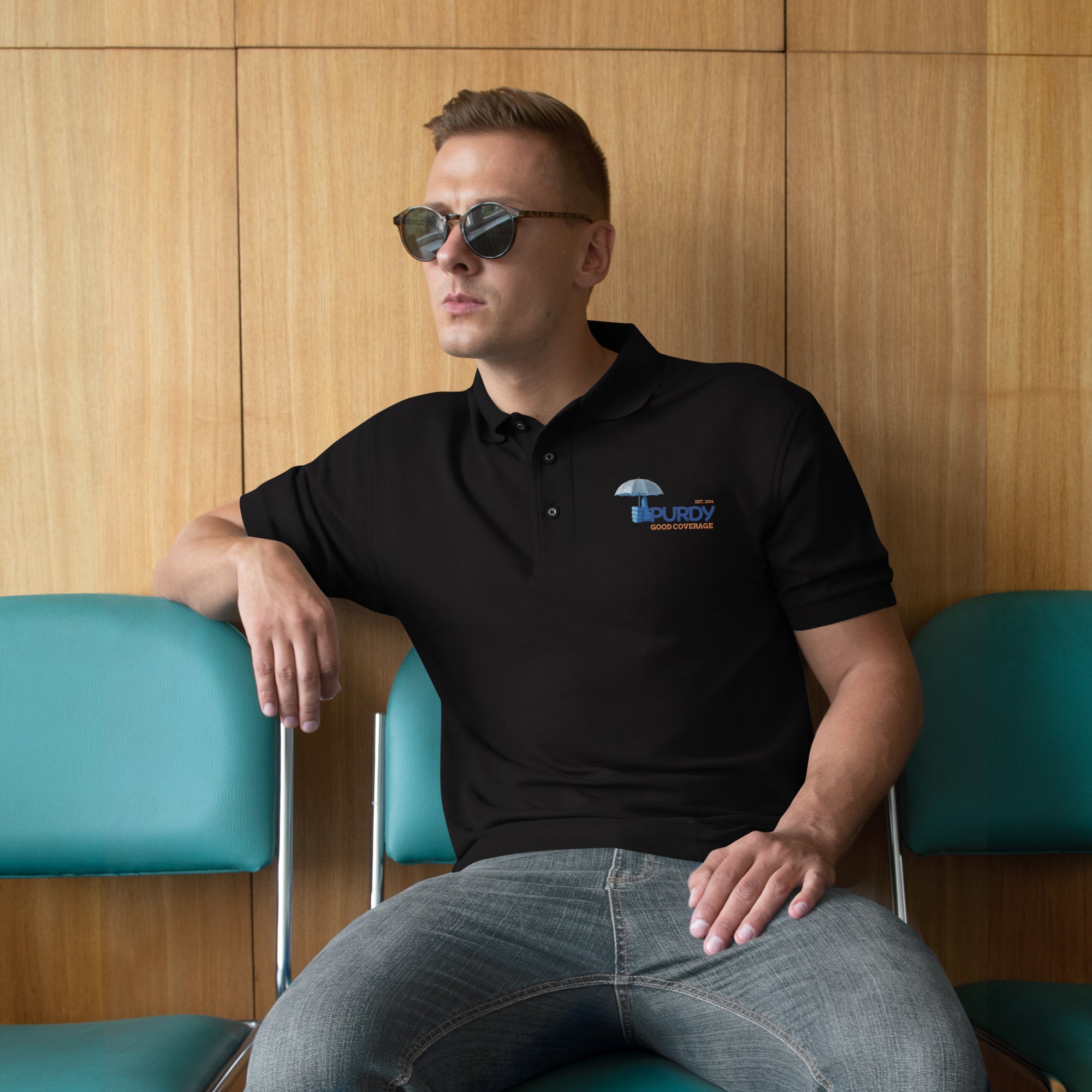 Men's Premium Polo- Kevin Purdy Logo