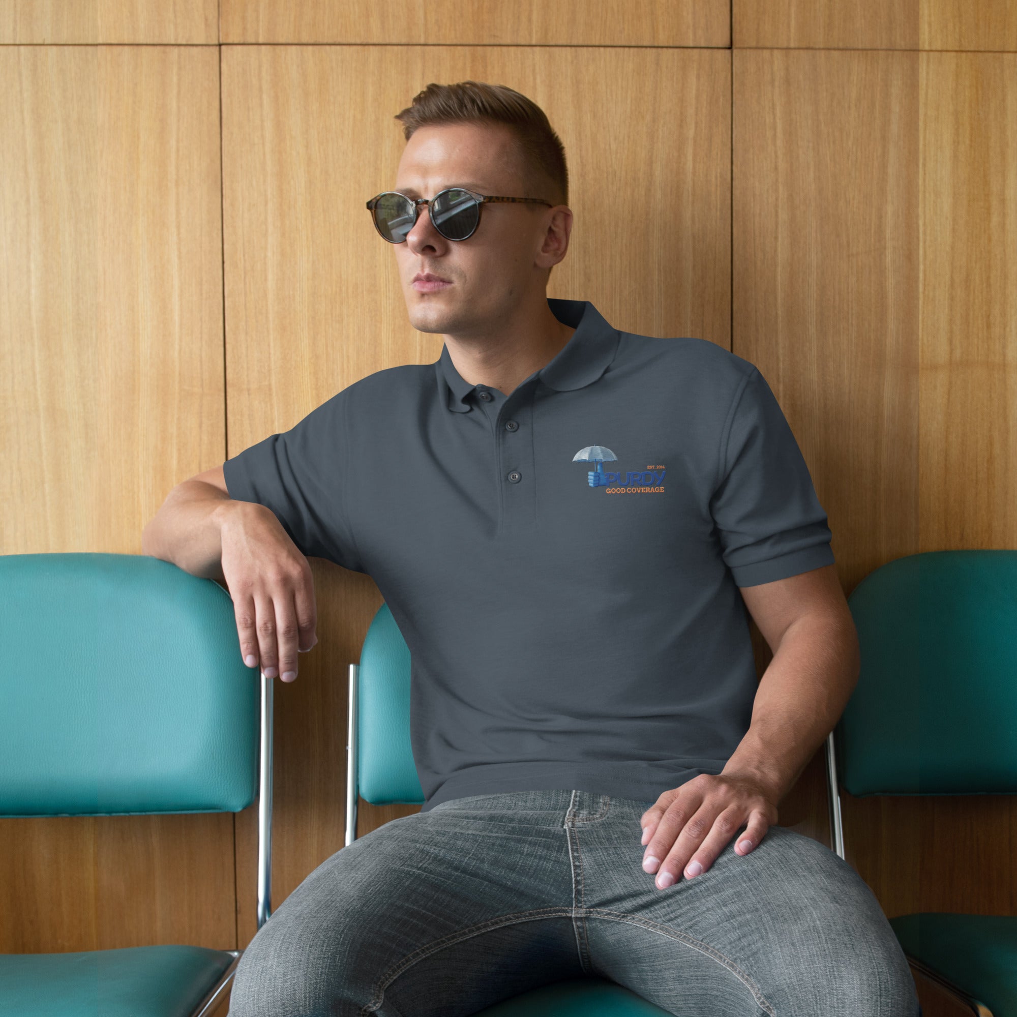 Men's Premium Polo- Kevin Purdy Logo