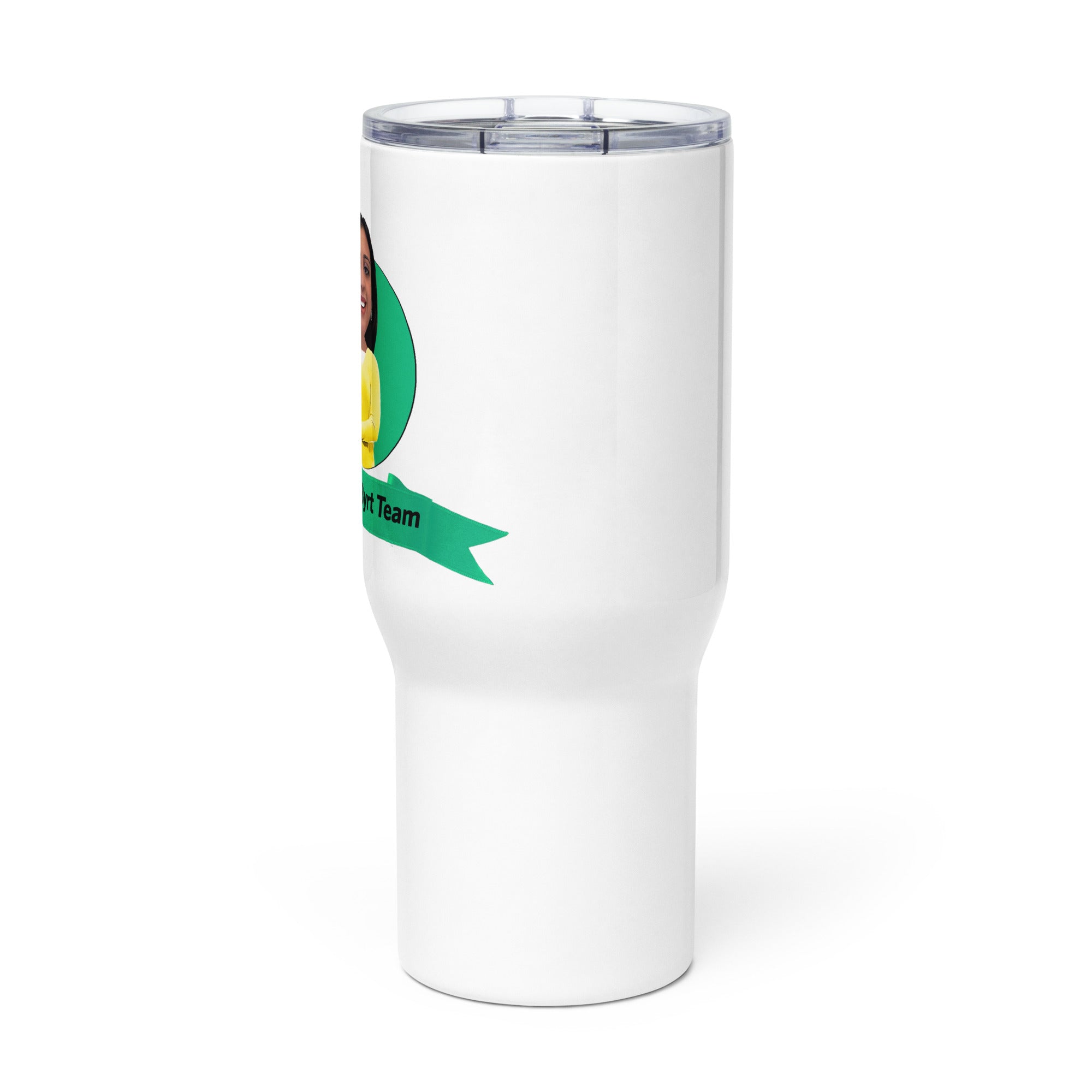 Ted Byrt Agency Travel mug with a handle - Sandy