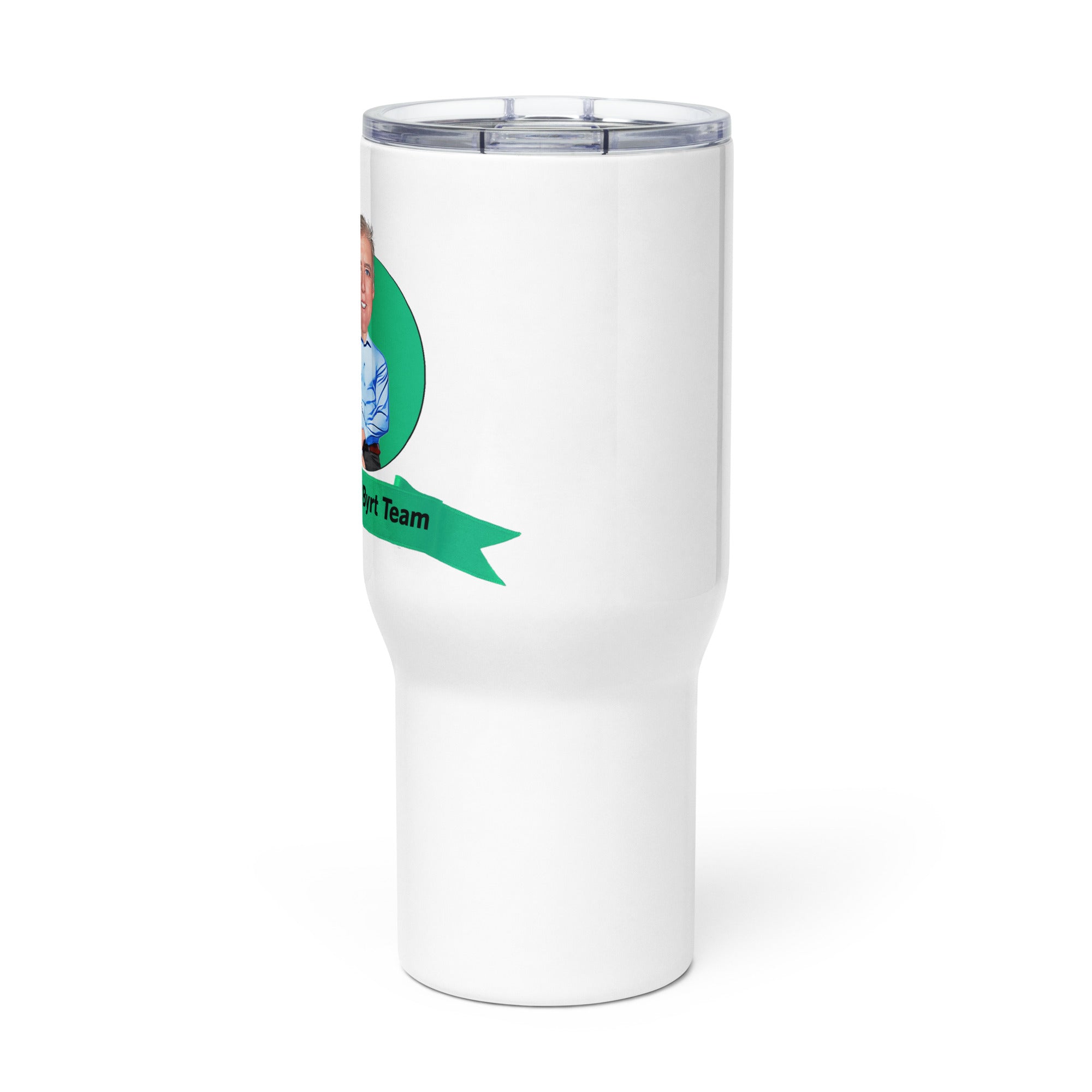 Ted Byrt Travel mug with a handle- Ted