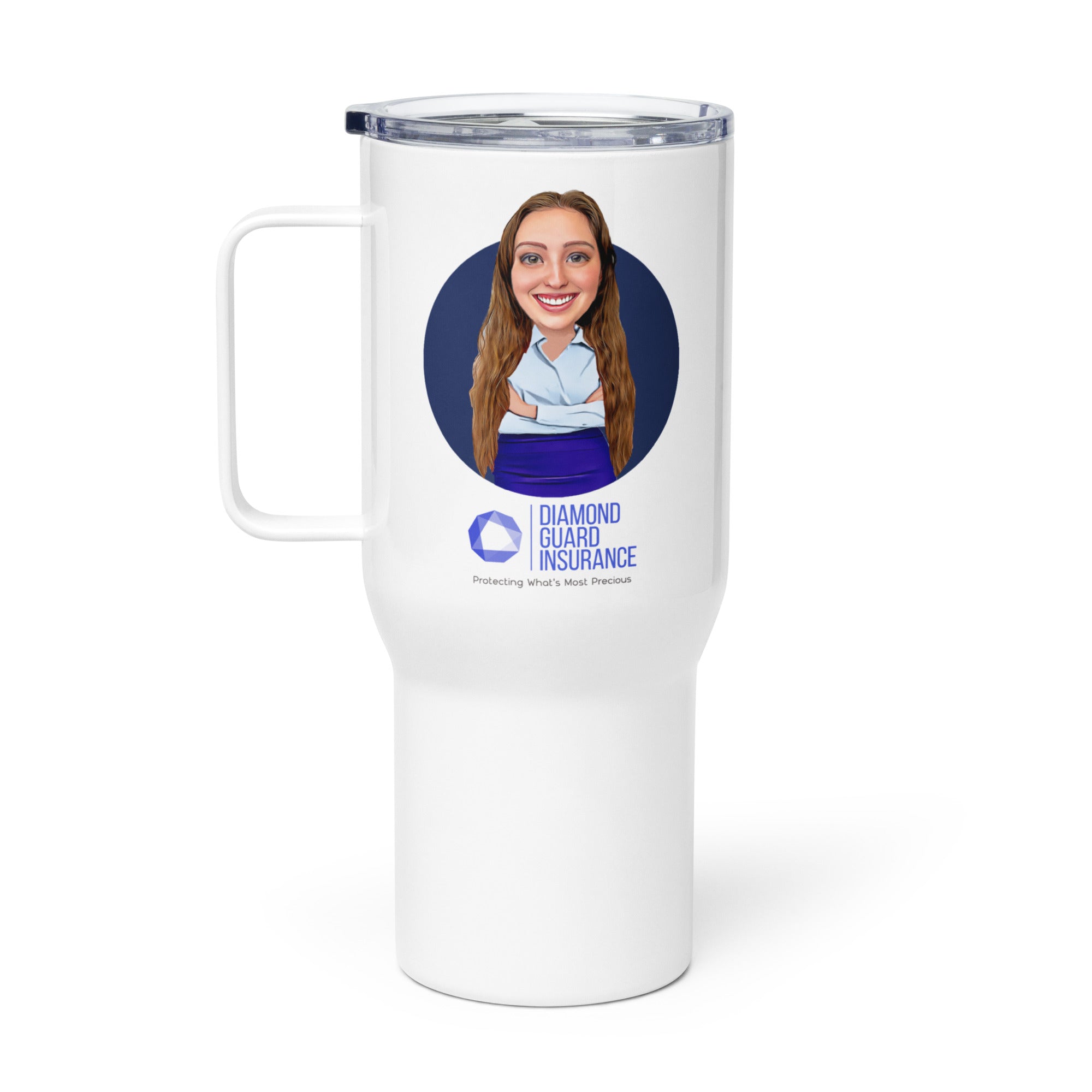Diamond Guard Travel mug with a handle - Natalie