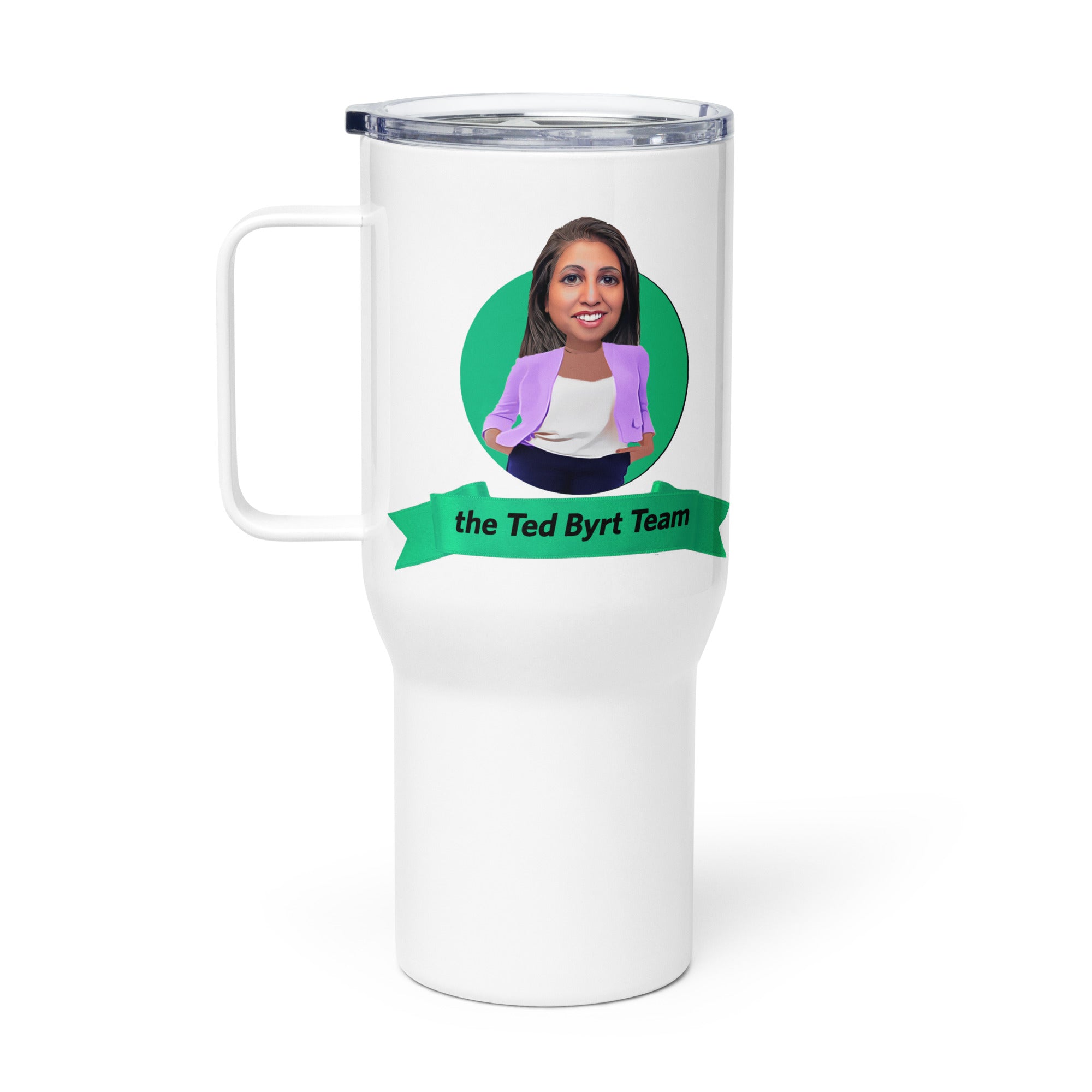 Ted Byrt Agency Travel mug with a handle - Saira