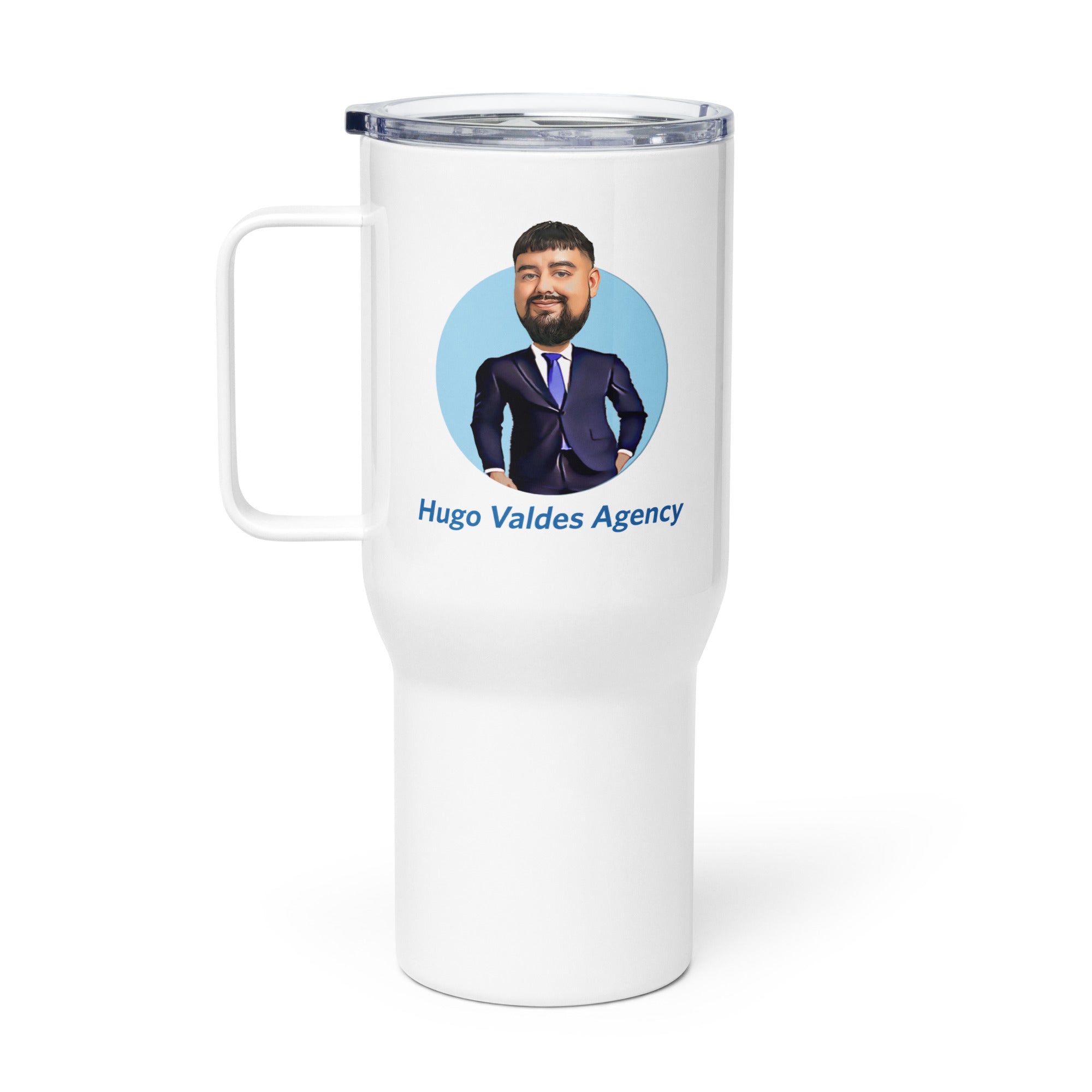Hugo Valdes Agency Travel mug with a handle - Raul