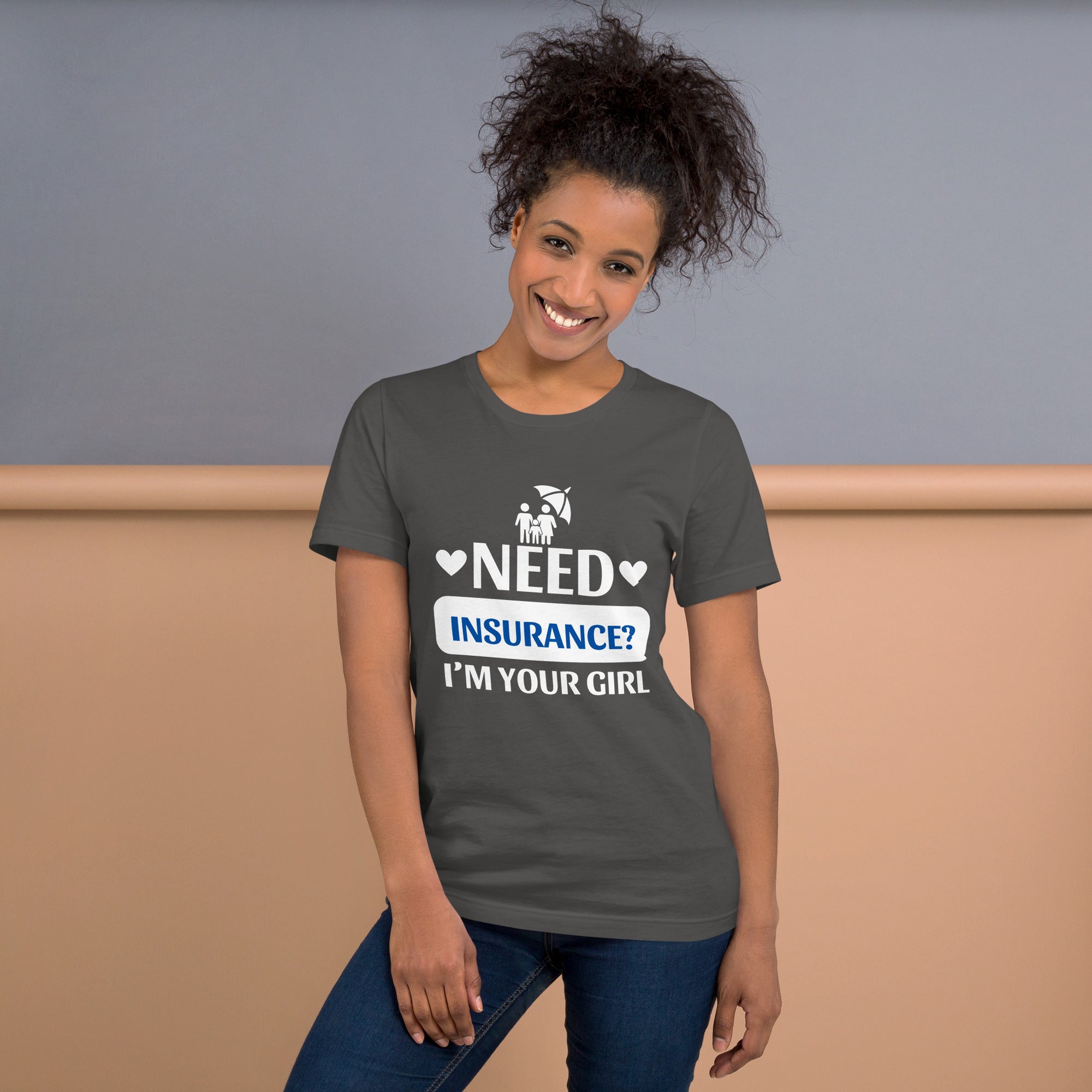 Insurance Agent Line Unisex t-shirt - I'm Your Girl Blue
