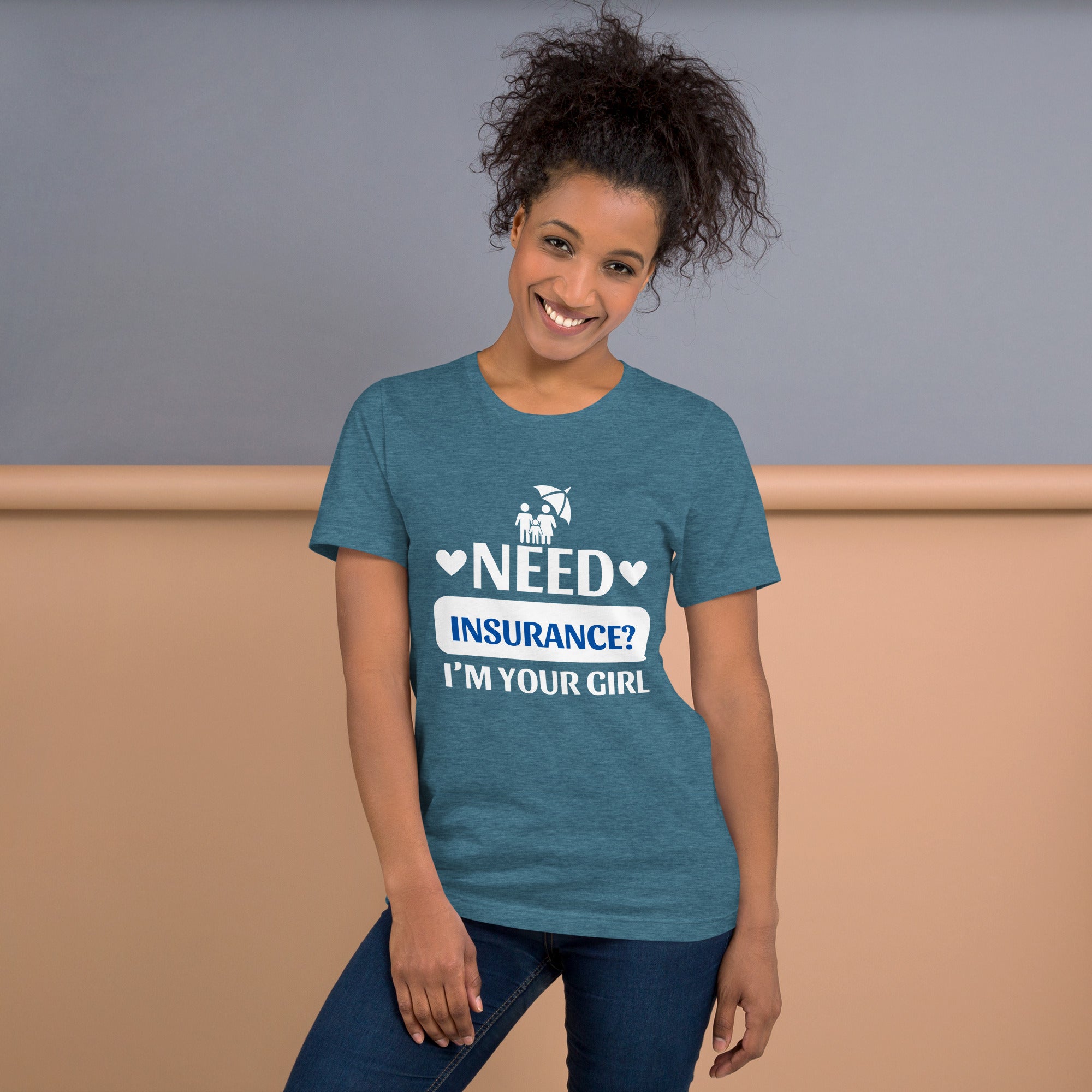Insurance Agent Line Unisex t-shirt - I'm Your Girl Blue