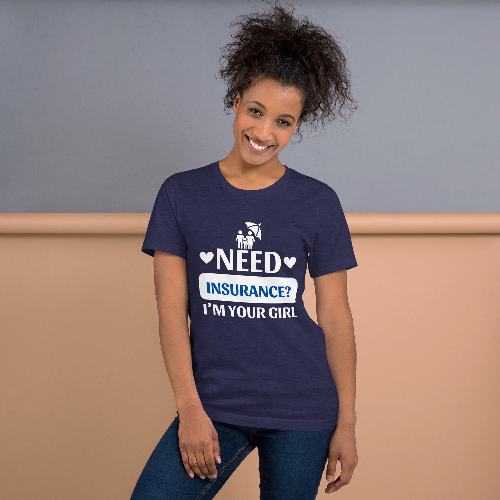 Insurance Agent Line Unisex t-shirt - I'm Your Girl Blue