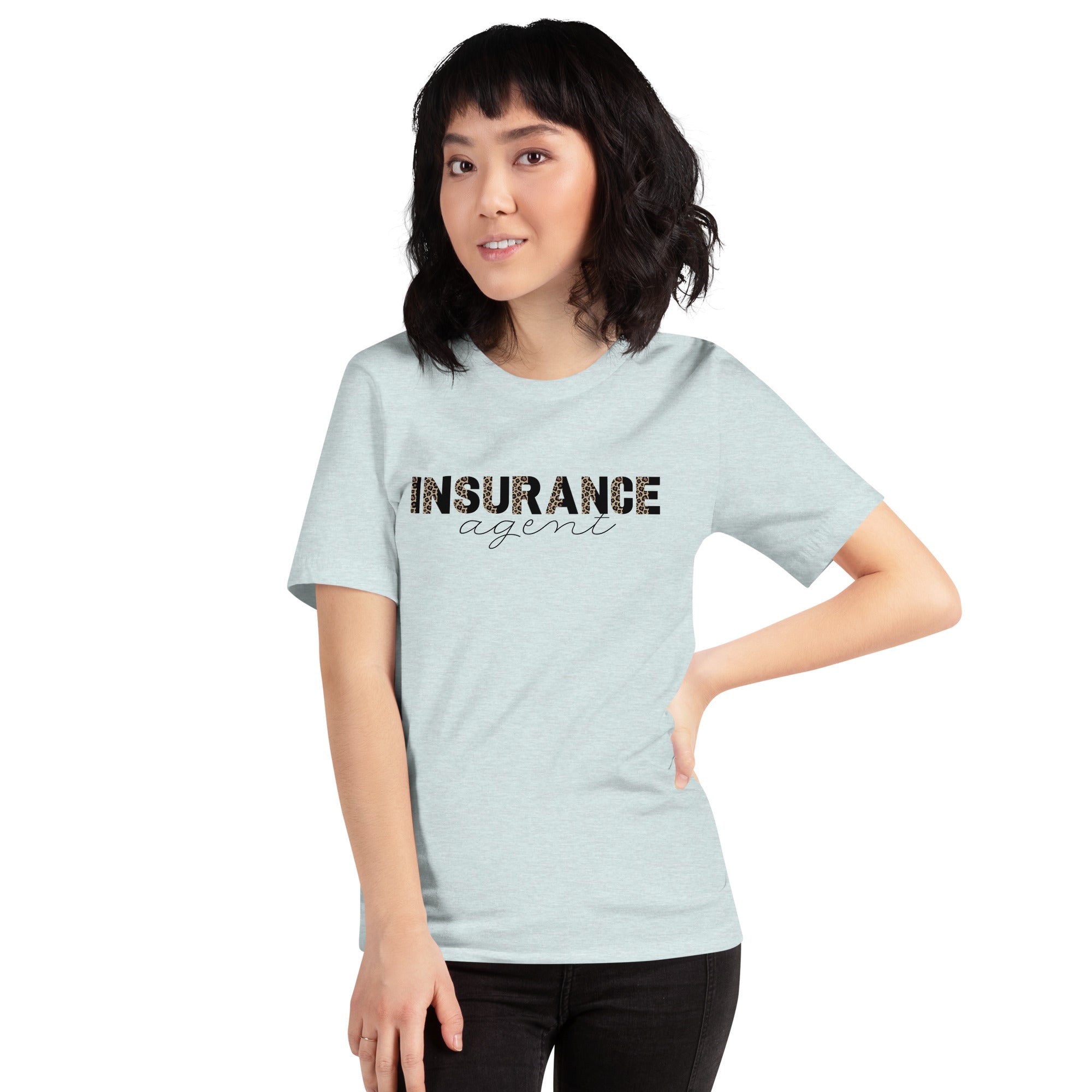 Insurance Agent Line Unisex t-shirt - brown leopard