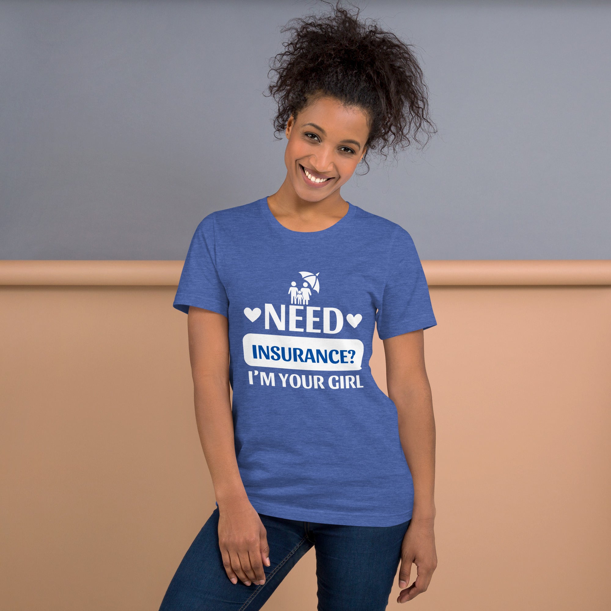 Insurance Agent Line Unisex t-shirt - I'm Your Girl Blue