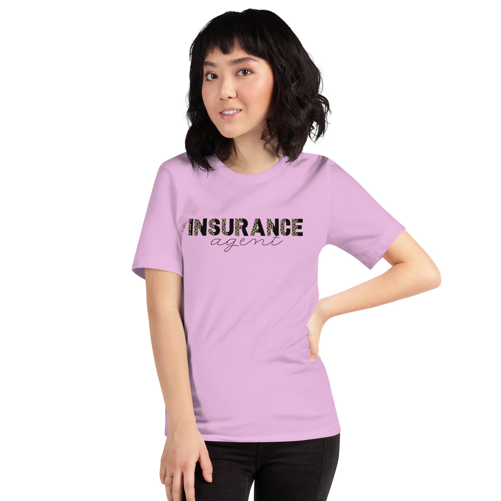 Insurance Agent Line Unisex t-shirt - brown leopard