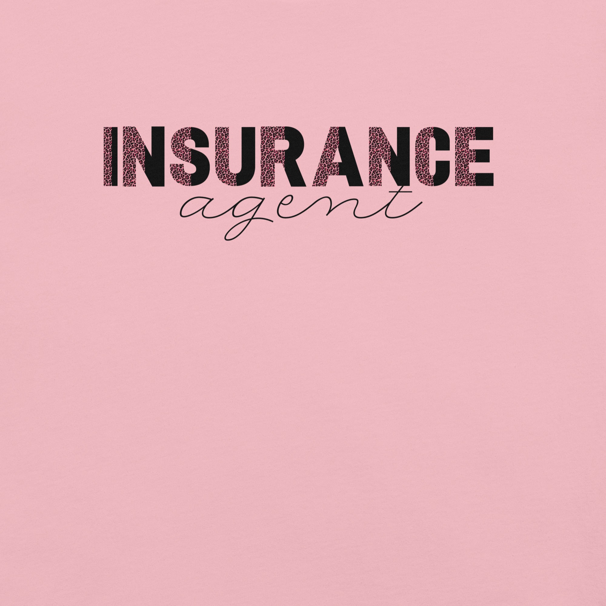 Insurance Agent Line Unisex t-shirt - Pink Leopard