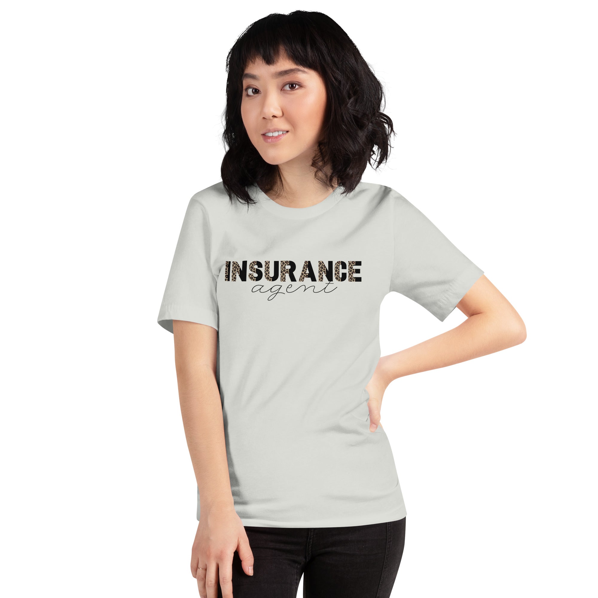 Insurance Agent Line Unisex t-shirt - brown leopard