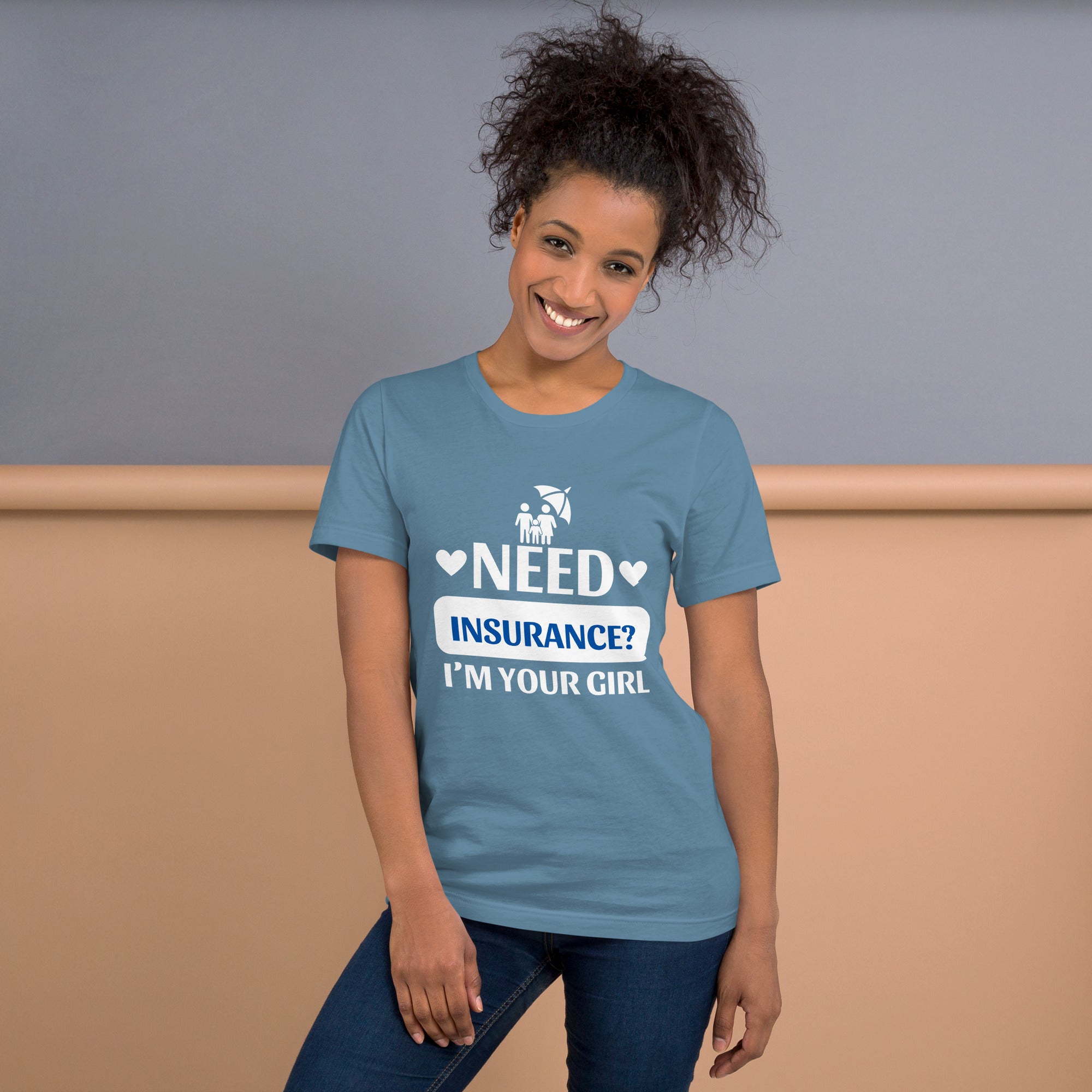 Insurance Agent Line Unisex t-shirt - I'm Your Girl Blue