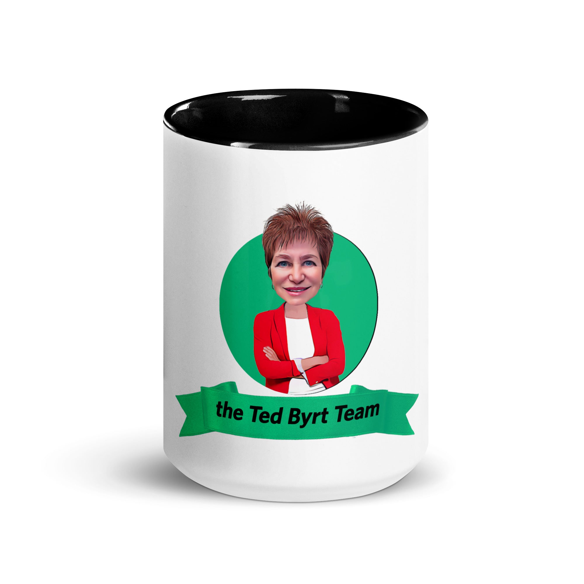 Ted Byrt Agency Mug with Color Inside- Petra