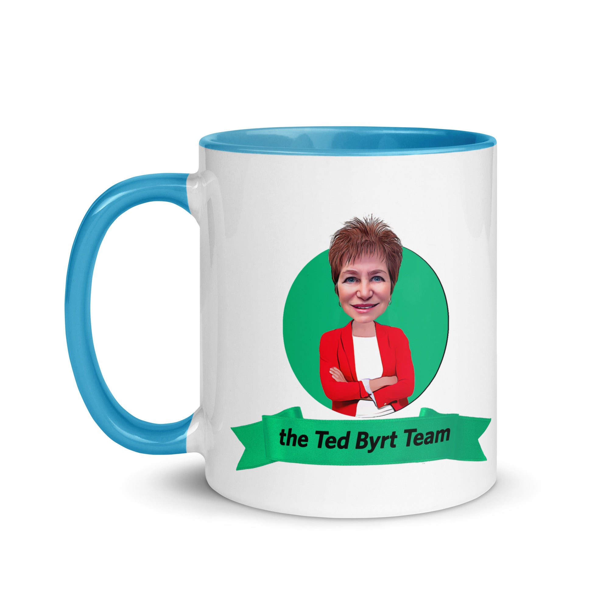 Ted Byrt Agency Mug with Color Inside- Petra